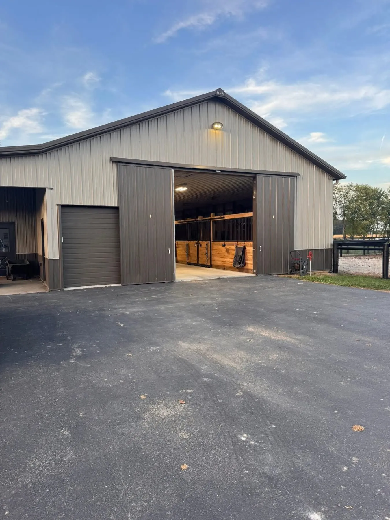 Inside the barn at RoSully & Co